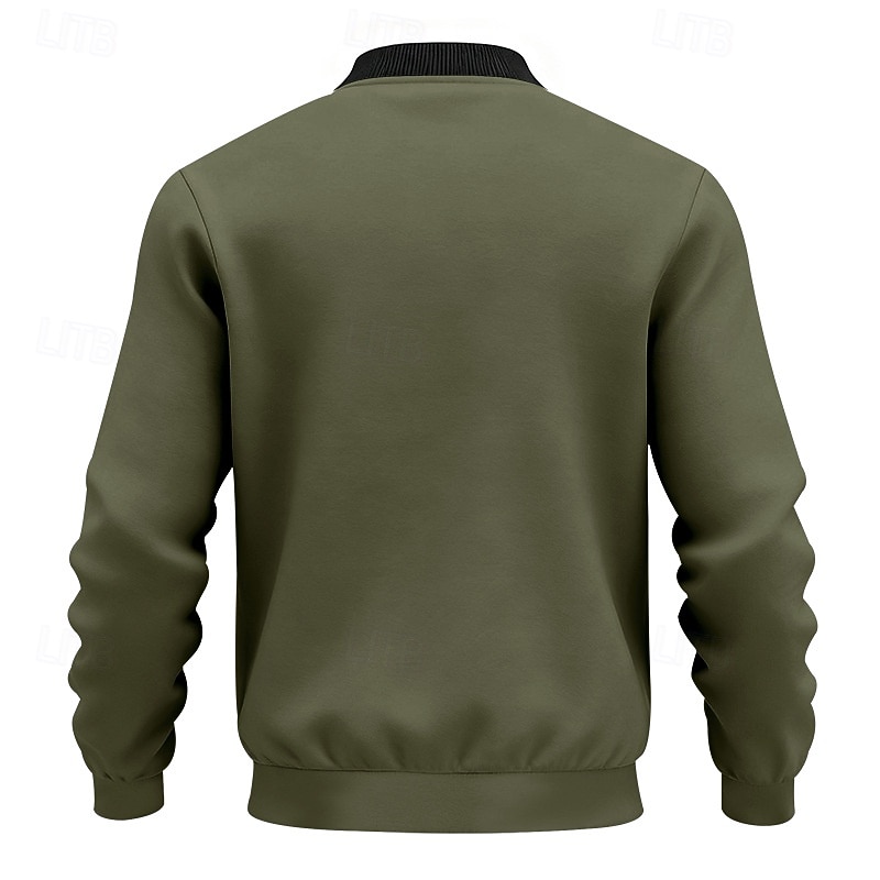 Per uomo Giacca Leggera Giacca Casual Vacanza Quotidiano Traspirante Tasca Primavera Autunno Semplice Moda Classico Collo alla coreana Regolare Nero Giallo Rosso Blu marino Blu reale Giacca del 2026 a $21.99 –P19