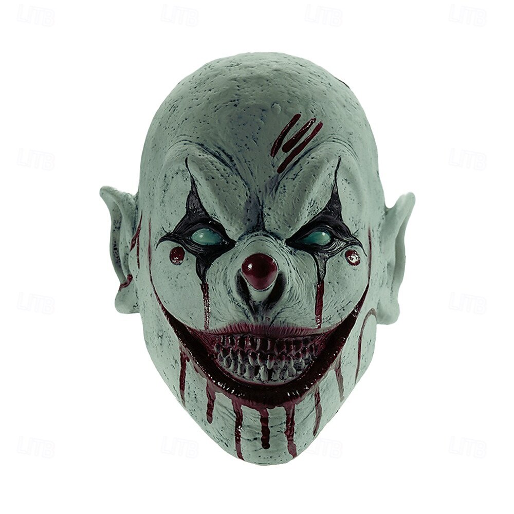 Payaso asesino Payaso malvado Máscara Accesorios de Halloween Horror Disfraz de miedo Víspera de Todos los Santos Adulto Hombre Mujer Víspera de Todos los Santos Carnaval Disfraces fáciles de 2026 - $29.99 –P9