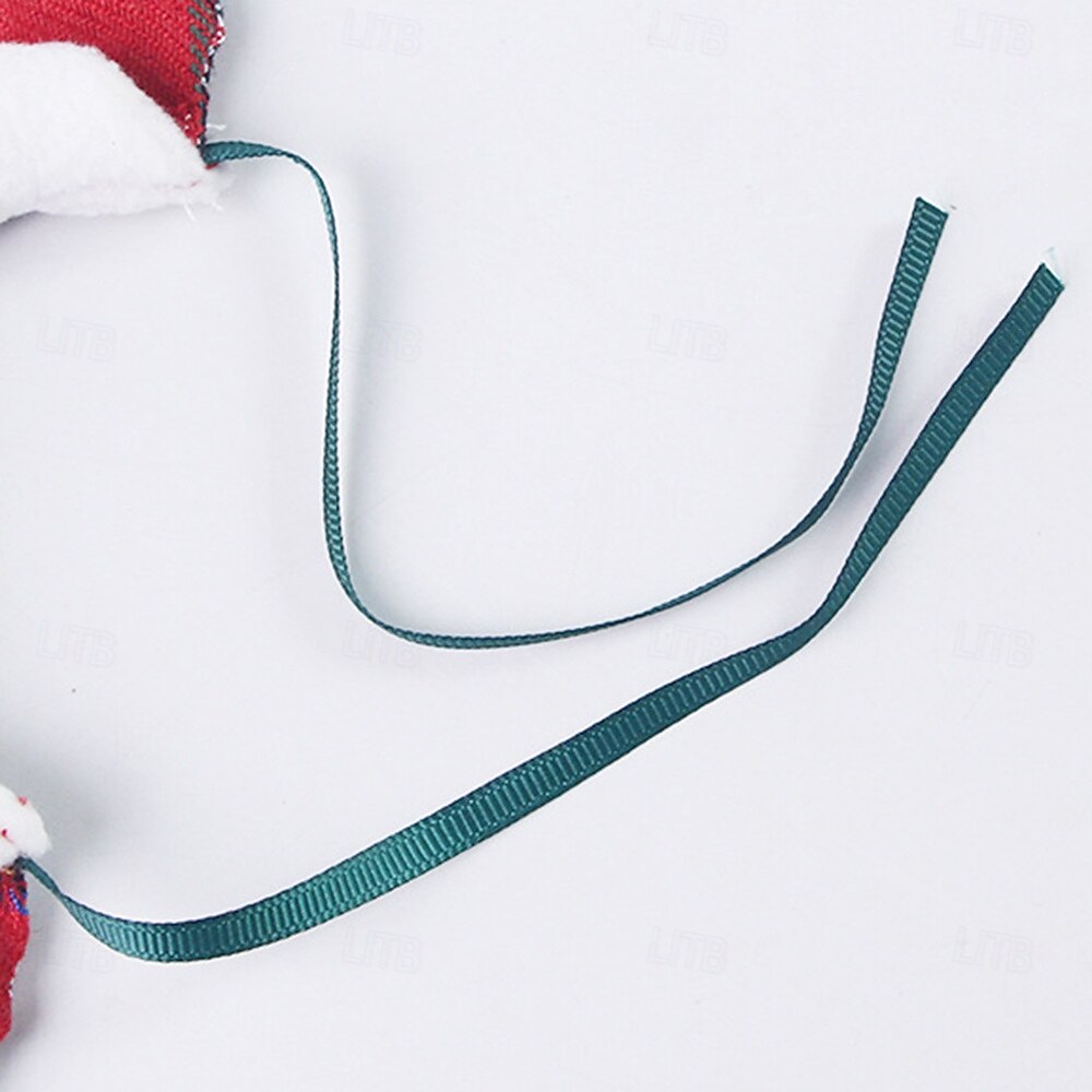 Lindo conjunto navideño para mini mascotas: capa blanca con ribete de piel y mangas a cuadros. &Accesorio de estrella para hámsteres &animales pequeños 2025 - $12.49 –P5