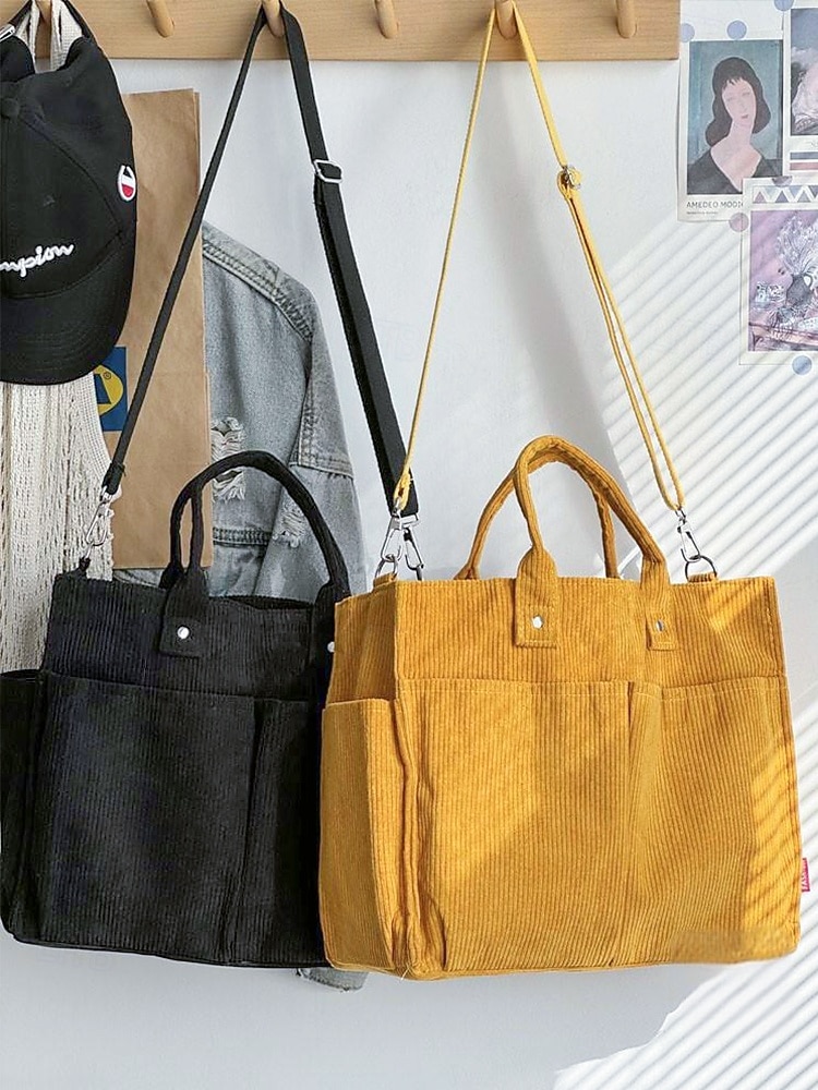 Dammanchesterväska med flera fickor, avslappnad vintage-axelväska, axelväska med stor kapacitet för dagligt bruk, arbete, resor och shopping 2026 - $24.99 –P6