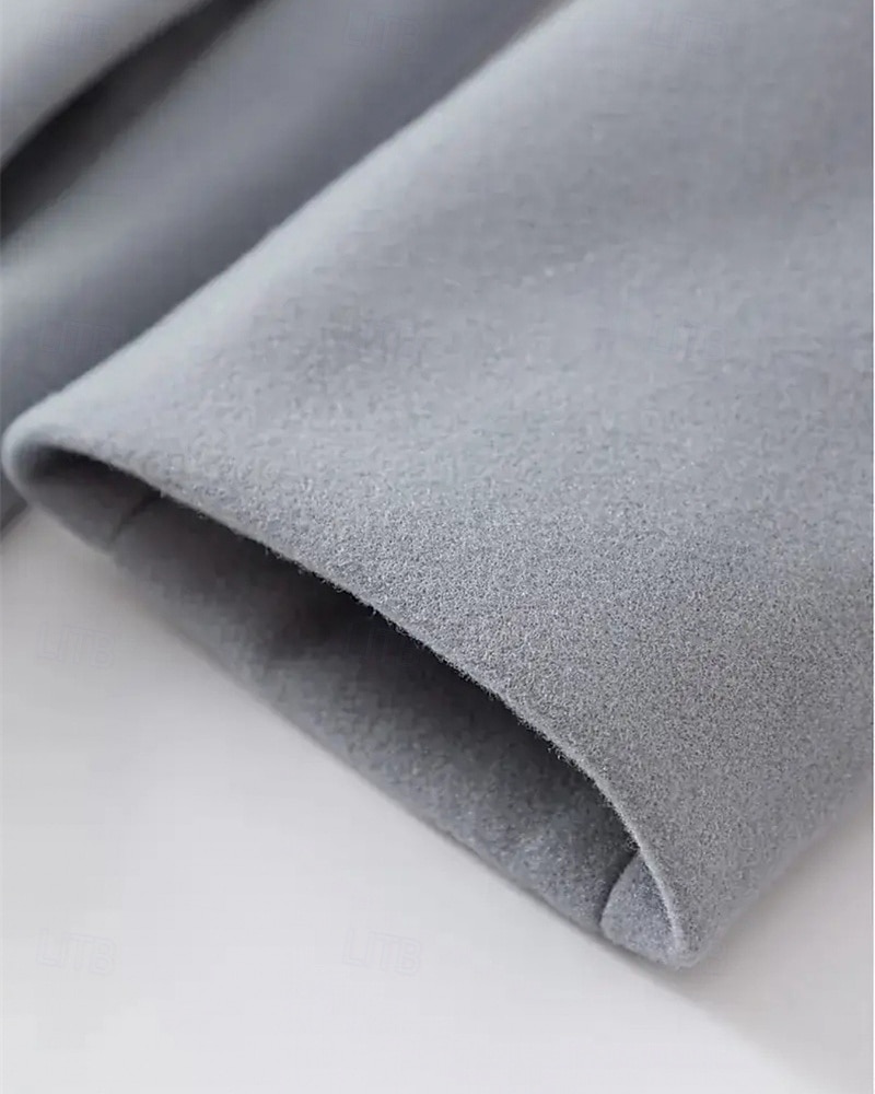 Pánské Kabát Trenčkot Dlouhý trenčkot Dovolená Denní Podzim Zima Polyester Větruvzdorné Zahřívací Svrchní oděvy Oblečení Módní Klasické Bez vzoru Kapsy Klopa Jednořadové sako s jedním knoflíkem 2025 - $36.99 –P6