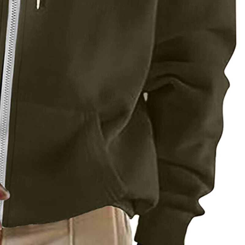 Men's Hoodie Full Zip Hoodie Pullover Hoodie Sweatshirt Fleece Hoodie Wine Red Hooded Plain Zipper Casual Daily Sports & Outdoor Streetwear Cool Sportswear All Seasons Clothing Apparel Hoodies 2026 - $24.99 –P15