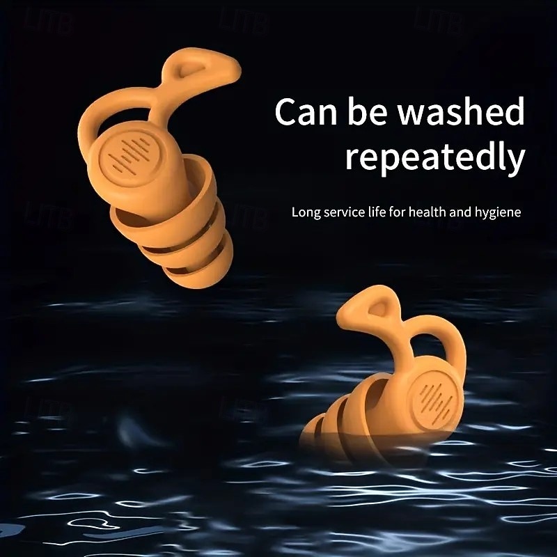 Újrahasználható szilikon füldugók Zajcsökkentő alváshoz füldugók Kényelmes, puha hallásvédelem horkoláshoz, úszáshoz és csendes éjszakai pihenéshez 2026 - $10.49 –P4