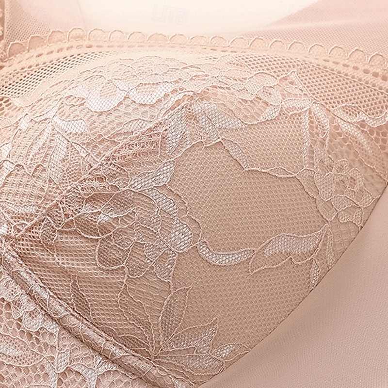 Damskie Biustonosz do jogi Stanik sportowy Bielizna Niskie wsparcie Oddychający Bezprzewodowy Wyściełany Jednolity/zwykły kolor Sport Odzież sportowa Czarny Rumiany róż Siłownia Trening Bieganie 2026 - $12.99 –P19