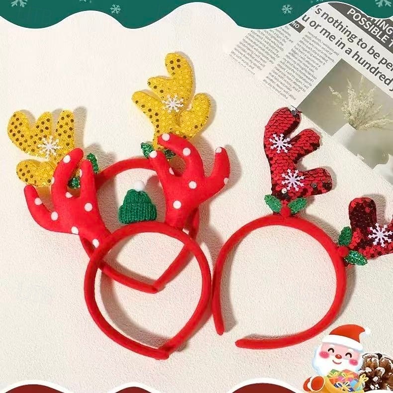 12pcs Christmas Festive Hair Accessories Set – Colorful and Cute Headbands, Random Styles, Perfect for Holiday Parties 2025 - $25.99 –P4