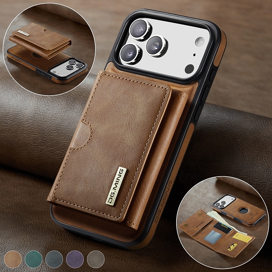 телефон Кейс для Назначение iPhone 17 Pro Max i16 15 14 Pro Max Plus 13 Pro Max Кейс на заднюю панель Защита от удара Ретро ТПУ ПК Кожа PU 2025 - $19.99 –P13