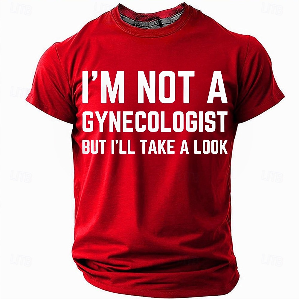 Ανδρικό Αστείο T-Shirt με Γραφικά "Δεν Είμαι Γυναικολόγος Αλλά Θα Ρίξω Μια Ματιά" Σαρκαστικό Γελοίο Ενηλίκων Χιούμορ T-Shirt 2026 - $21.99 –P2