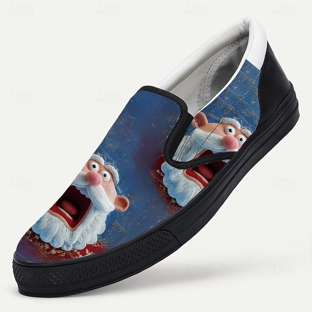 Ανδρικά χριστουγεννιάτικα sneakers με γραφικά Άγιου Βασίλη – διασκεδαστικό τρισδιάστατο πρόσωπο Άγιου Βασίλη, άνετο, casual στυλ, ιδανικό για χριστουγεννιάτικα πάρτι και χριστουγεννιάτικες γιορτές 2026 - $42.99 –P6
