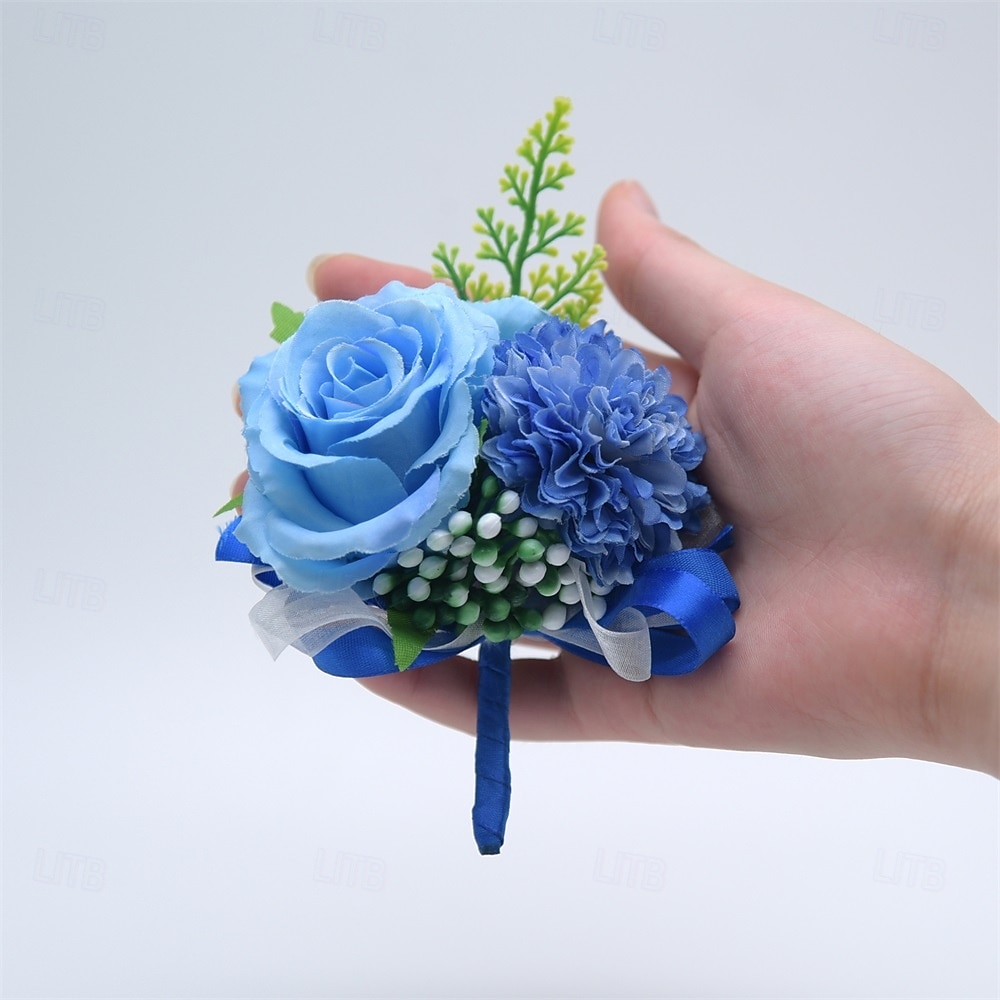 Fiori da polso da sposa Fiore all'occhiello Matrimonio / Evento / Festa Tessuti Floreale del 2026 a $17.49 –P16