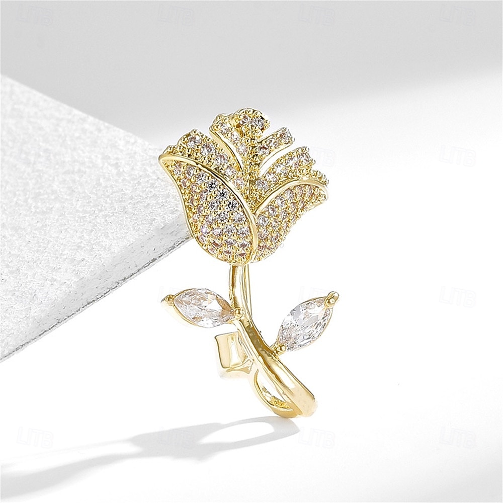 Broschen Blume Mode Luxus Brosche Schmuck Gold Für Hochzeit Party Geschenk Verlobung Abschlussball Festival 2026 - $17.49 –P1