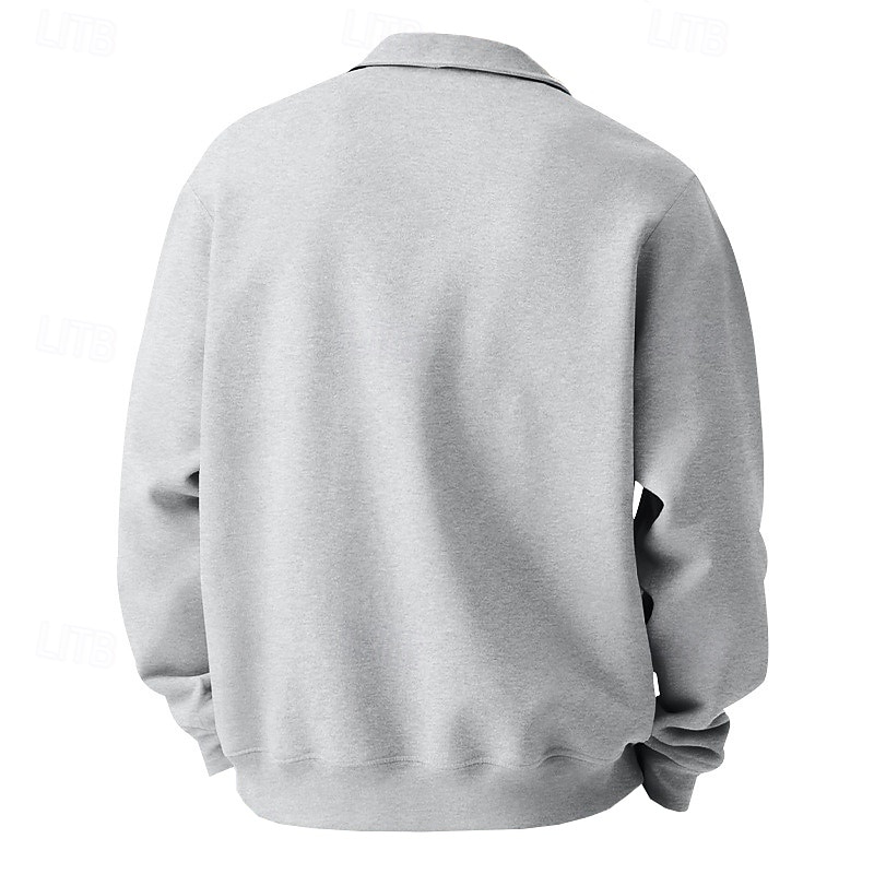 Per uomo Maglia Nero Verde militare Blu marino Grigio chiaro Grigio scuro Bavero Semplice Tasca Sport & Outdoor Quotidiano Ferie Streetwear Essenziale Casual Primavera & Autunno Tutte le stagioni del 2026 a $15.99 –P3