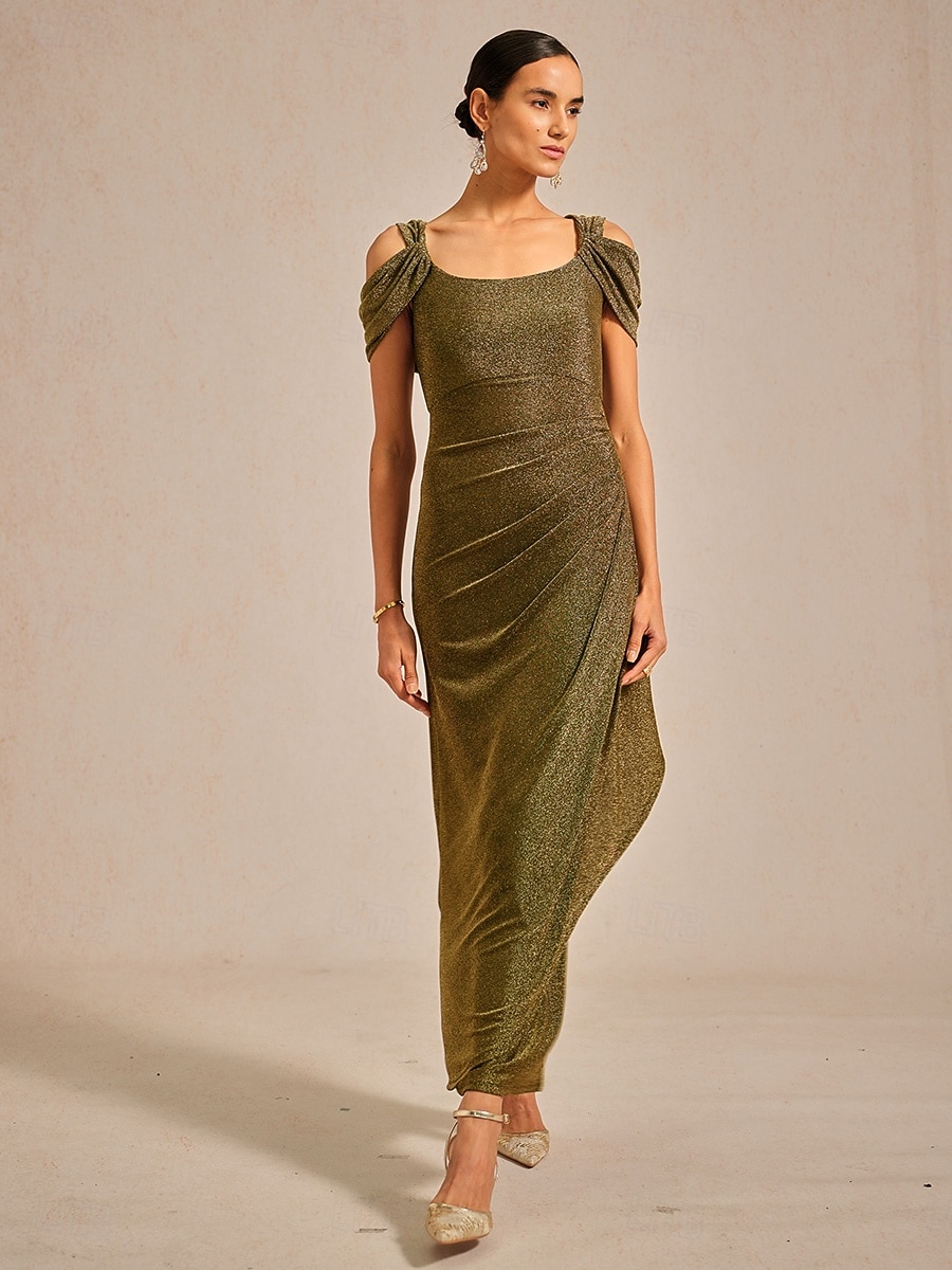 Women's Maxi Dress Sheath Dress Elegant Wedding Wedding Guest Date Ruffle Glitter Metallic Regular Fit Solid Color Sleeveless Strap Gold 2026 - $25.99 Women's Maxi Dress Sheath Dress Elegant Wedding Wedding Guest Date Ruffle Glitter Metallic Regular Fit Solid Color Sleeveless Strap Gold 2026 - $25.99