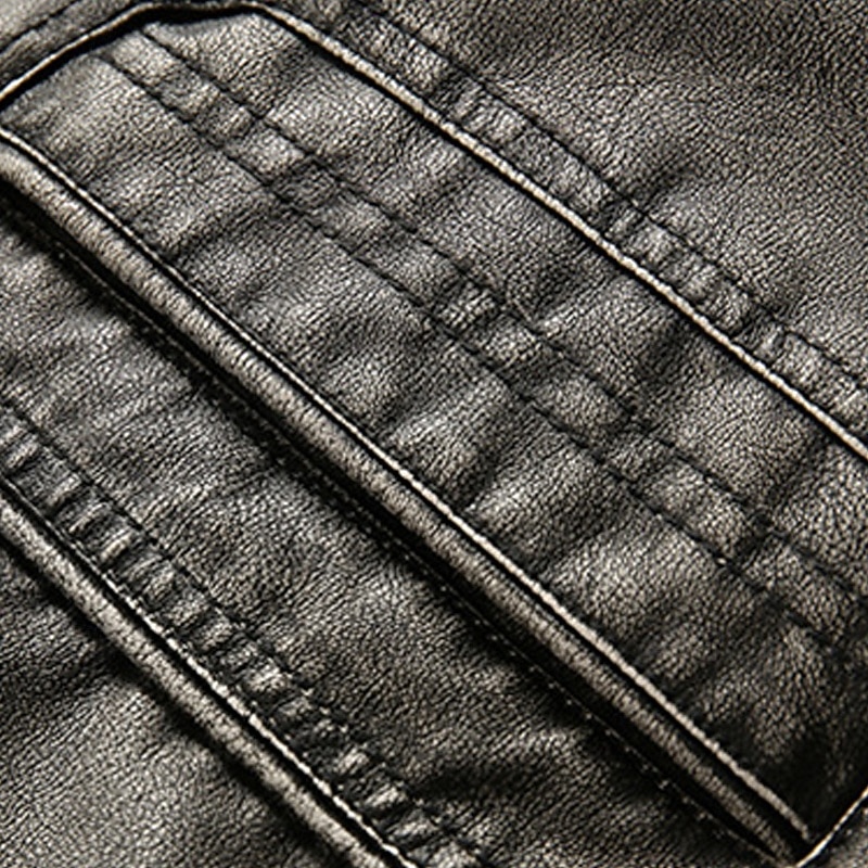 Per uomo Giacca in Ecopelle Giacca Cargo Giacca Casual Giacca da Moto Vacanza Quotidiano Caldo Tasca Inverno Semplice Moda Classico Collo alla coreana Regolare Nero Marrone Cachi Giacca del 2026 a $60.99 –P7