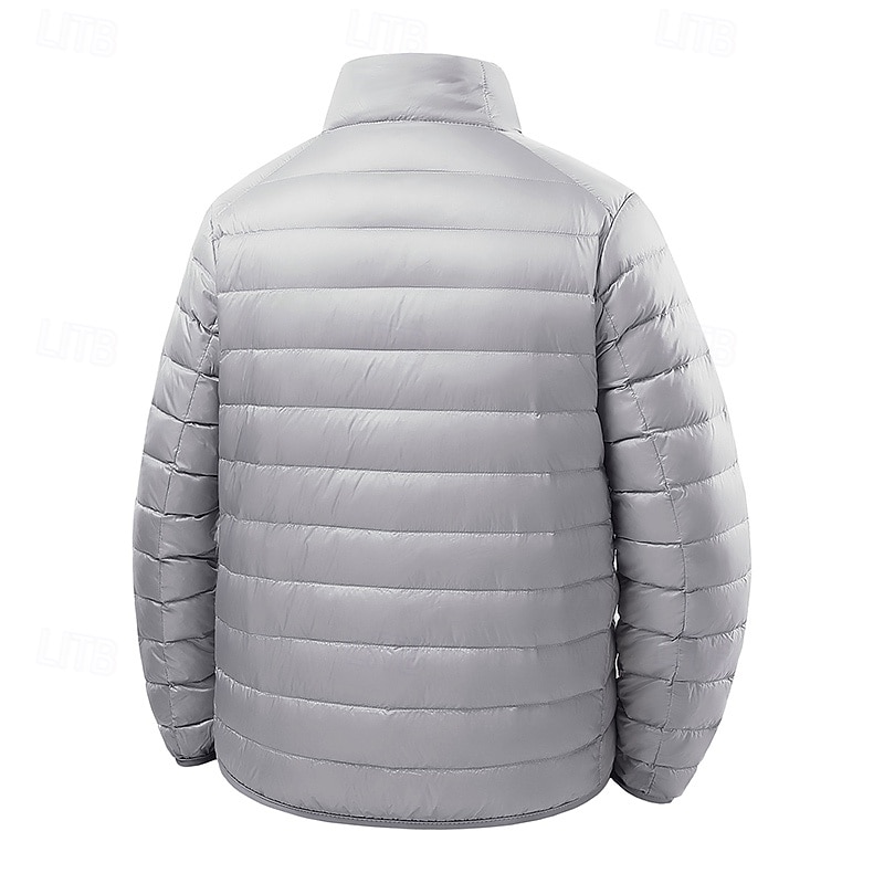 Homme Manteau d'Hiver Doudoune Veste Matelassée Avec Poches 50% duvet de canard blanc Vacances Tenue quotidienne Date Régulier Mode Occasionnel Confortable Chaleur Thermique Automne Hiver Couleur de 2026 ? $56.99 –P2