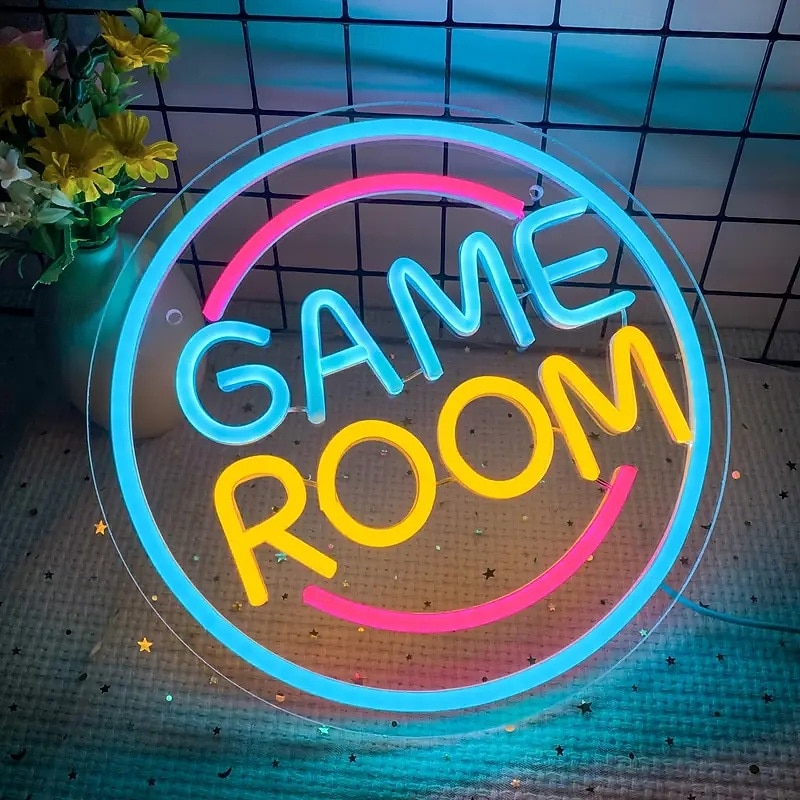 1 db játékra, e-sportra szolgáló fali LED neon dekoratív világítás, játékterembe való világítótábla, ajándék, USB tápegység, állítható fényerővel 2026 - $41.99 –P4