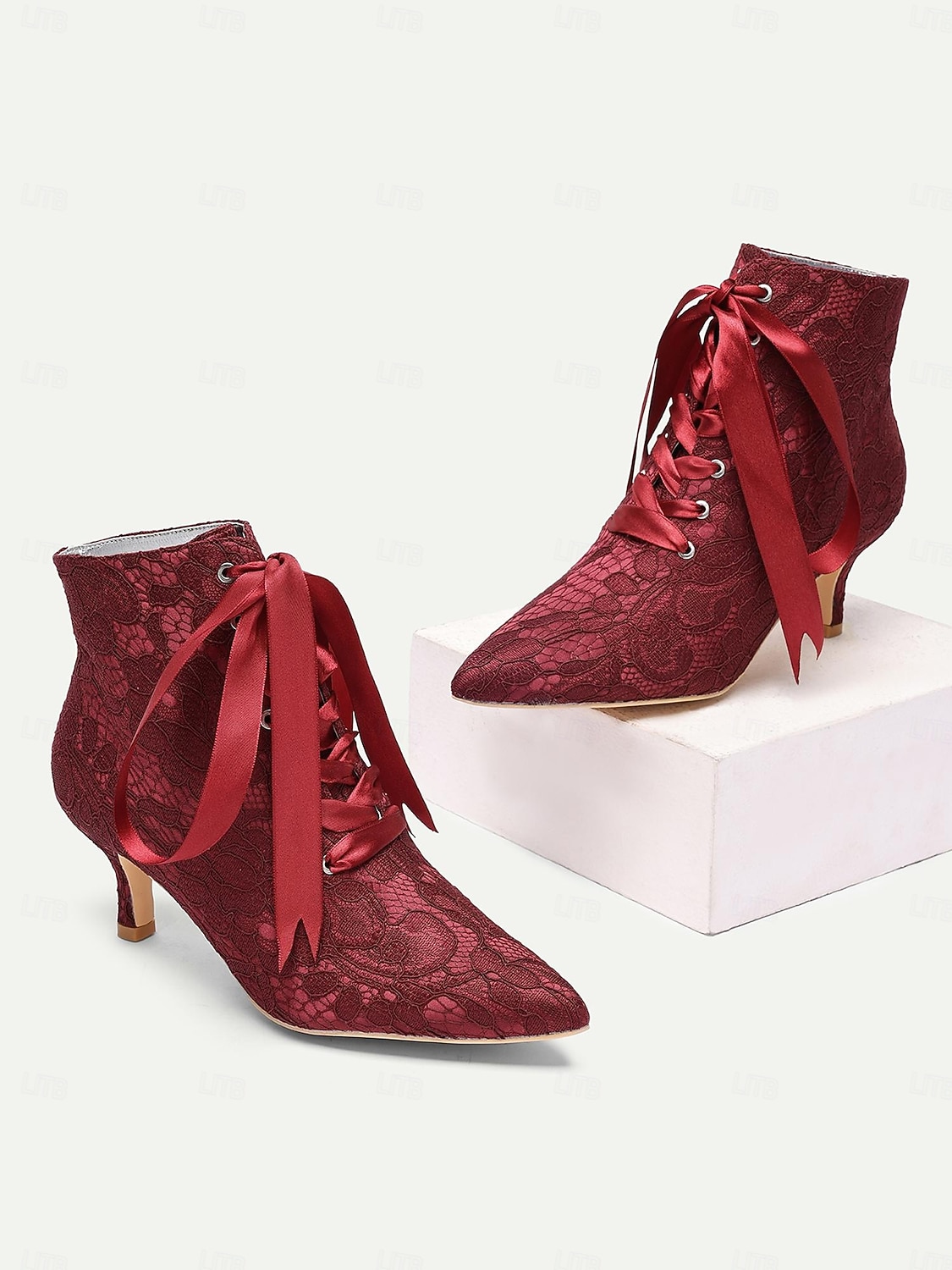 Γυναικεία πράσινα μποτάκια με κορδόνια και σατέν κορδέλα και τακούνι kitten - vintage μπότες σε βικτοριανό στιλ για γυναίκες, ιδανικές για γάμους, πάρτι gatsby &επίσημες εκδηλώσεις 2026 - $79.99 –P7