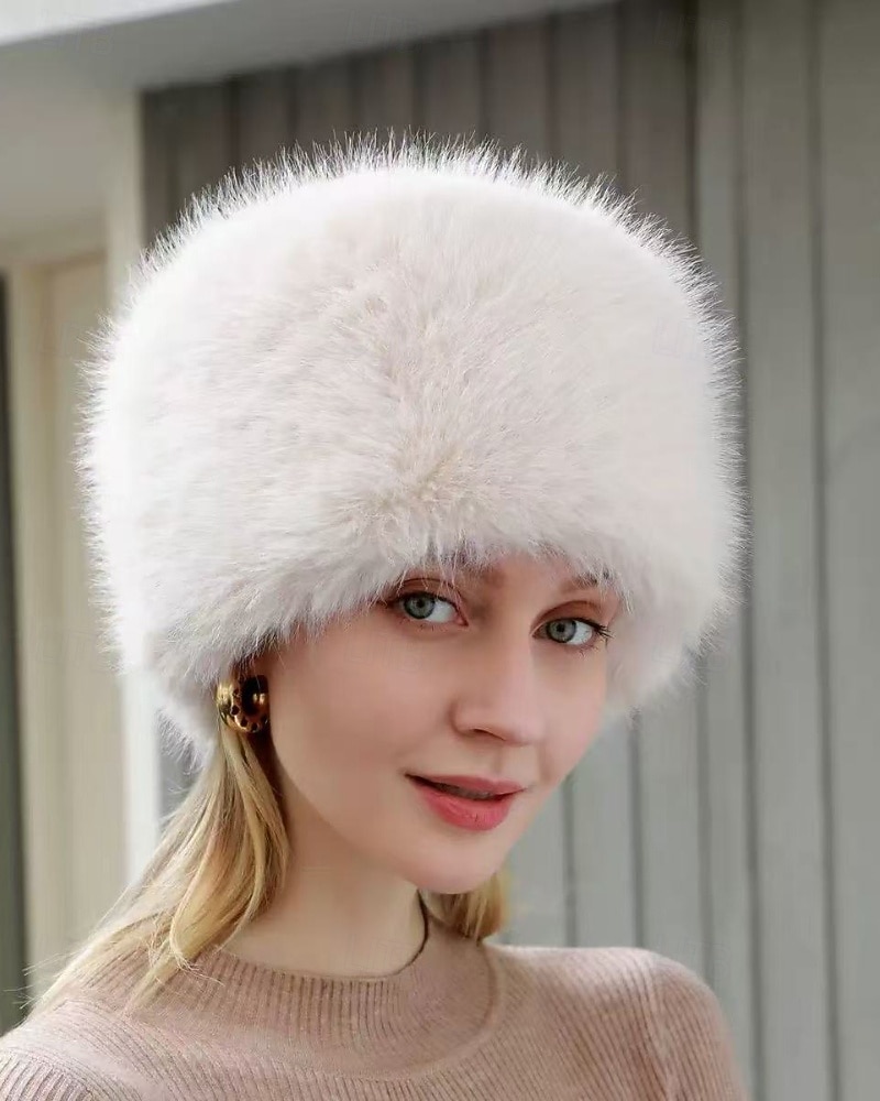 Dámské Teplá zimní čepice Denní Dovolená Pevná barva Polyester Na běžné nošení Zahřívací 1 PC 2025 - $18.99 –P8