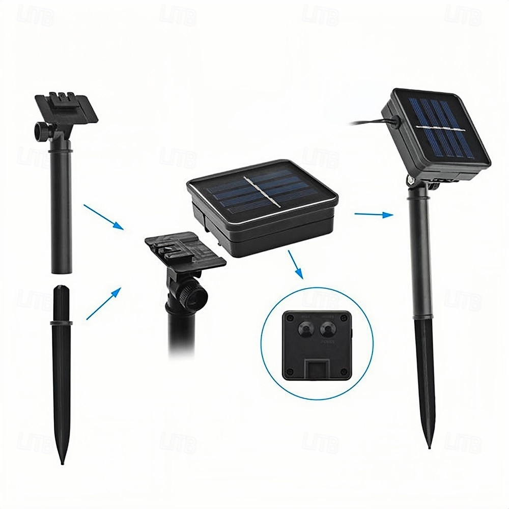 Lot de 10 ou 20 lampes solaires LED en forme de tournesol pour cour, rue, paysage, ambiance, éclairage de chemin, pelouse, enterrées, 1 pièce de 2026 ? $17.99 –P8