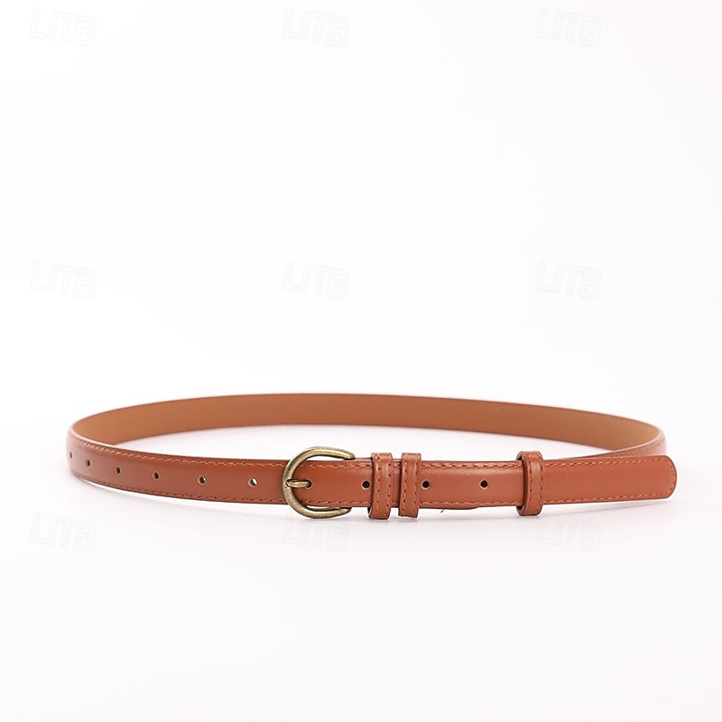 Γυναικεία Ζώνη Φο Δέρμα Μαύρο Καφέ Καφέ Ζώνη μέσης Δρόμος Σαββατοκύριακο Μονόχρωμες 2026 - $16.49 –P5