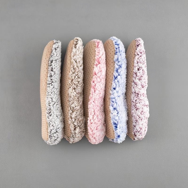 damesokker med fuzzy stjernemønster på gulvet, tykke bomulls-plysj-tøffelsokker for vinterhjemmet eller søvn, varme, koselige sklisikre innesokker 2026 - $12.99 –P4