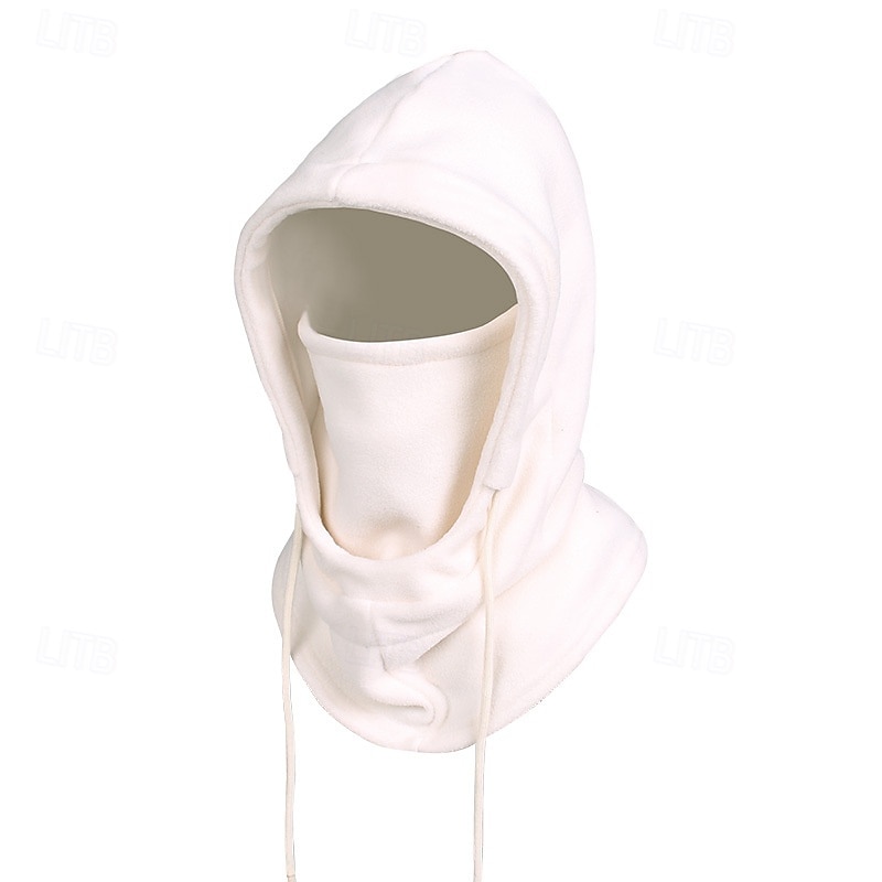 Bărbați Unisex Balaclava Ski Pălărie Balaclava Cagulă din fleece Pălării de iarnă Căciuli  Negru Roz Îmbujorat Poliester Cordon Lână  Casual Comfortabil În aer liber Purtare Zilnică Culoare solid 2026 - $9.99 –P6