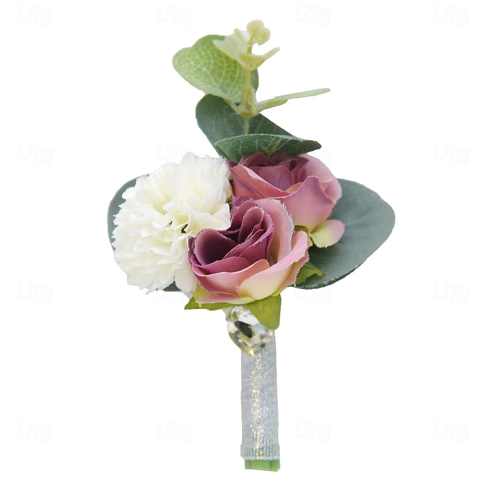 Fiori da polso da sposa Fiore all'occhiello Matrimonio / Evento / Festa Tessuti Floreale del 2026 a $17.49 –P5