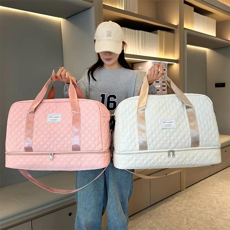 Grand sac de sport en cuir de chèvre gym bagage de voyage