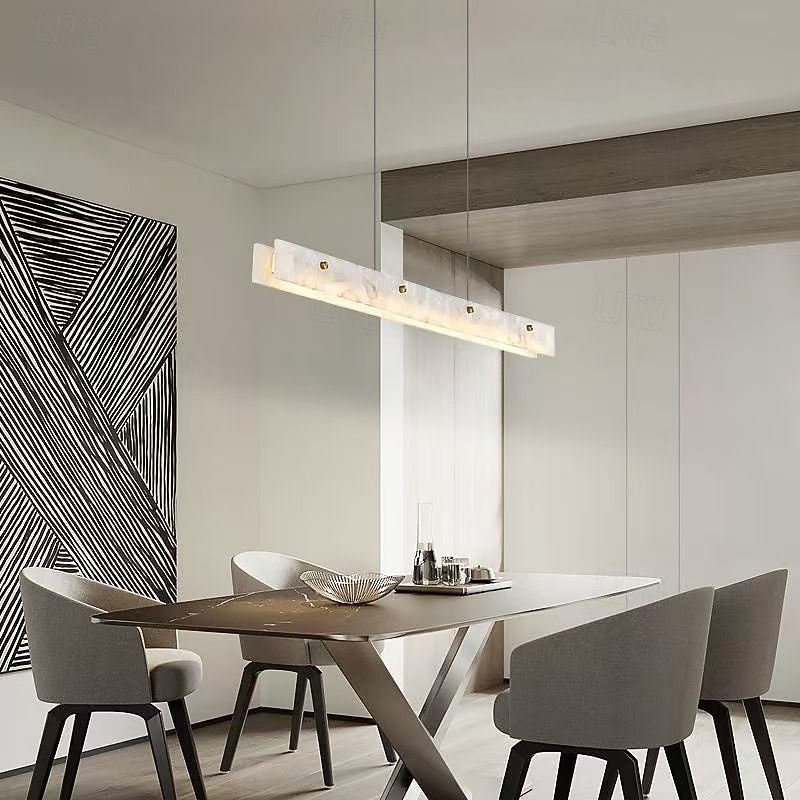 Postmoderne minimalisme marmorlysekrone 100 cm 2026 - $499.99 –P1