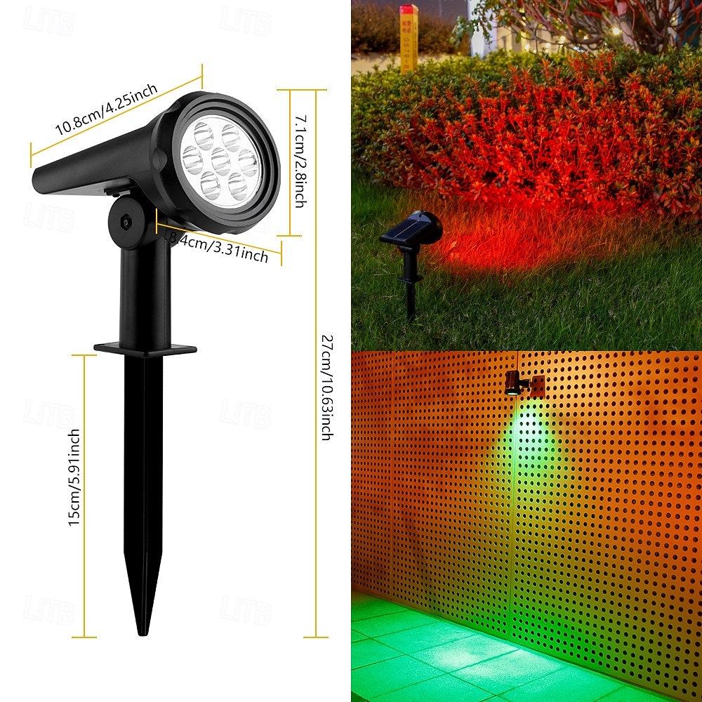 Aurinko Puutarhan Spotlight Ulkona Kestävä Tulvat Valot 7/10LED puutarhapuu ja kasvi Maisemavalot Puisto Autotalli Piha Polkuvalaistus 2026 - $19.99 –P8