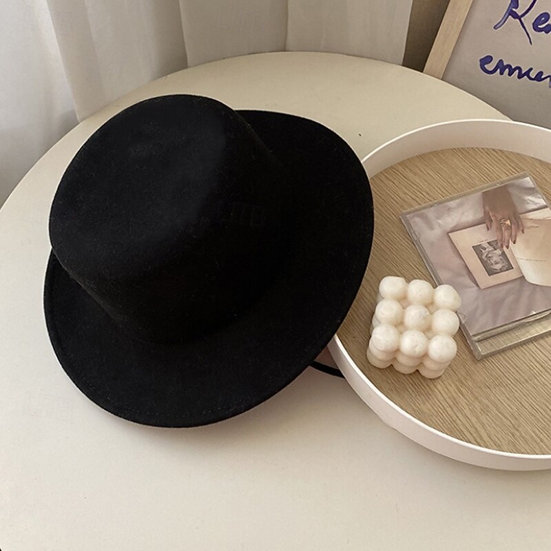 hattar Ull Solhatt Bröllop Helgdag Tebjudning Hästrace cocktail Elegant Vintage Solskydd Med Len Hårbonad Huvudbonader 2026 - $34.99 –P4