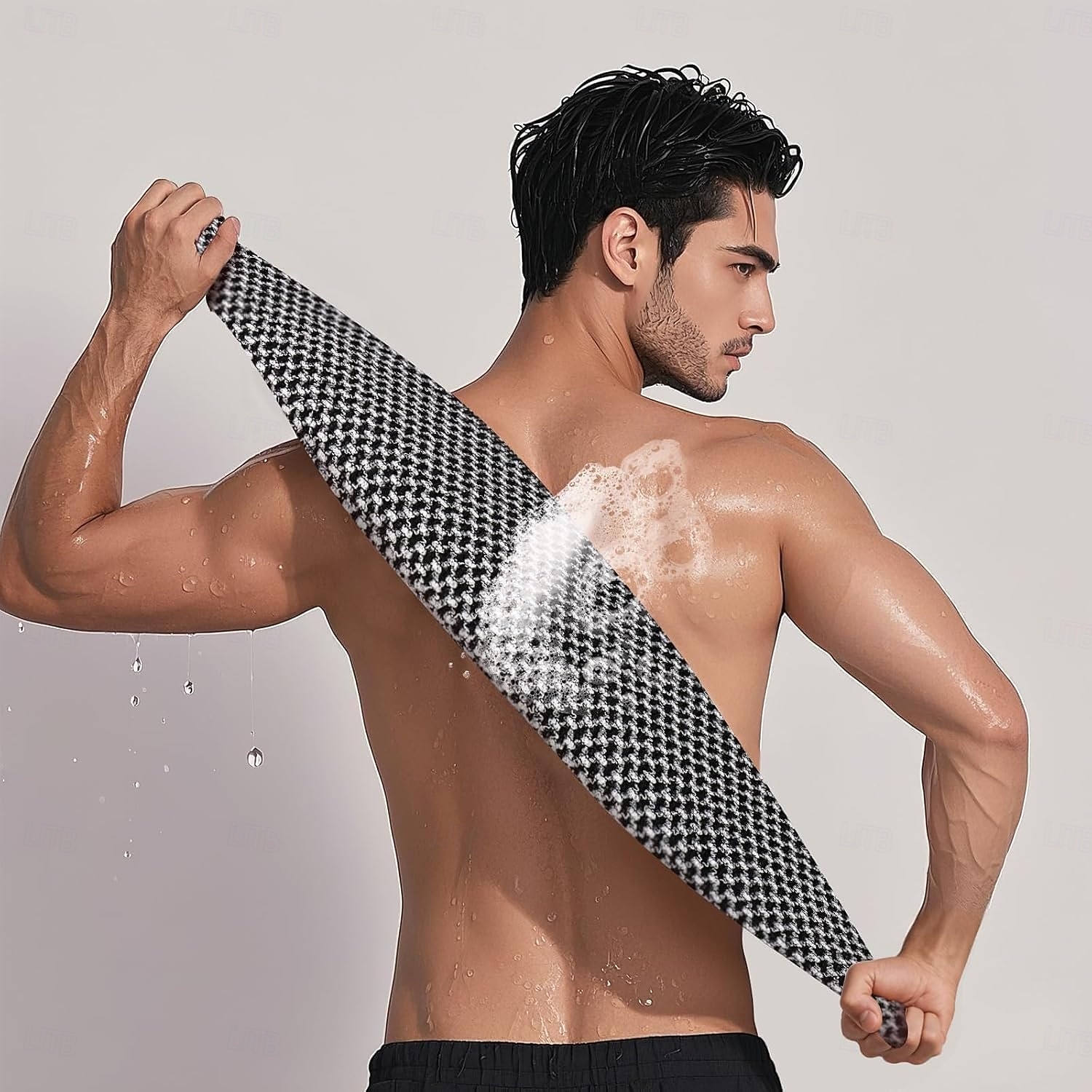 منشفة تقشير للجسم - إسفنجة تقشير للجسم - كورية &اليابانية &قطعة قماش إسفنجية شبكية أفريقية - غسالة غسيل طويلة الظهر للاستخدام في حوض الاستحمام 2026 - $11.99 –P3