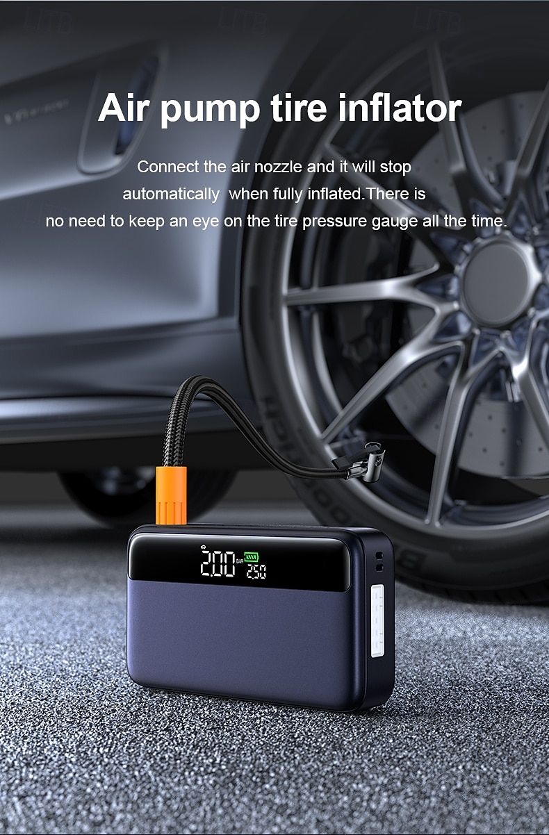 N33 Multi-function Spark Starter With Integrated Air-charging Pump for Automobile Emergency Starting Power Supply 2025 - $112.99 –P3
