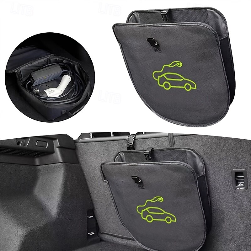 حقيبة تنظيم كابلات كهربائية - حقيبة تخزين محمولة لأسلاك توصيل الكابلات &خراطيم مصنوعة من مادة البوليستر المتينة مثالية لإدارة كابلات شواحن المركبات الكهربائية 2026 - $21.99 –P1