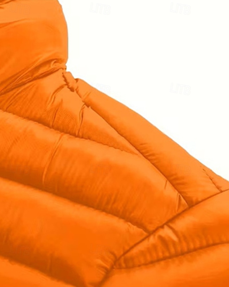 Homens Casaco de inverno Casaco puffer Jaqueta acolchoada Bolsos Poliéster Férias Roupa Diária Encontro Padrão Moda Casual Confortável Térmico / Quente Outono Inverno Cor Sólida / Simples Preto de 2026 por $58.99 –P3