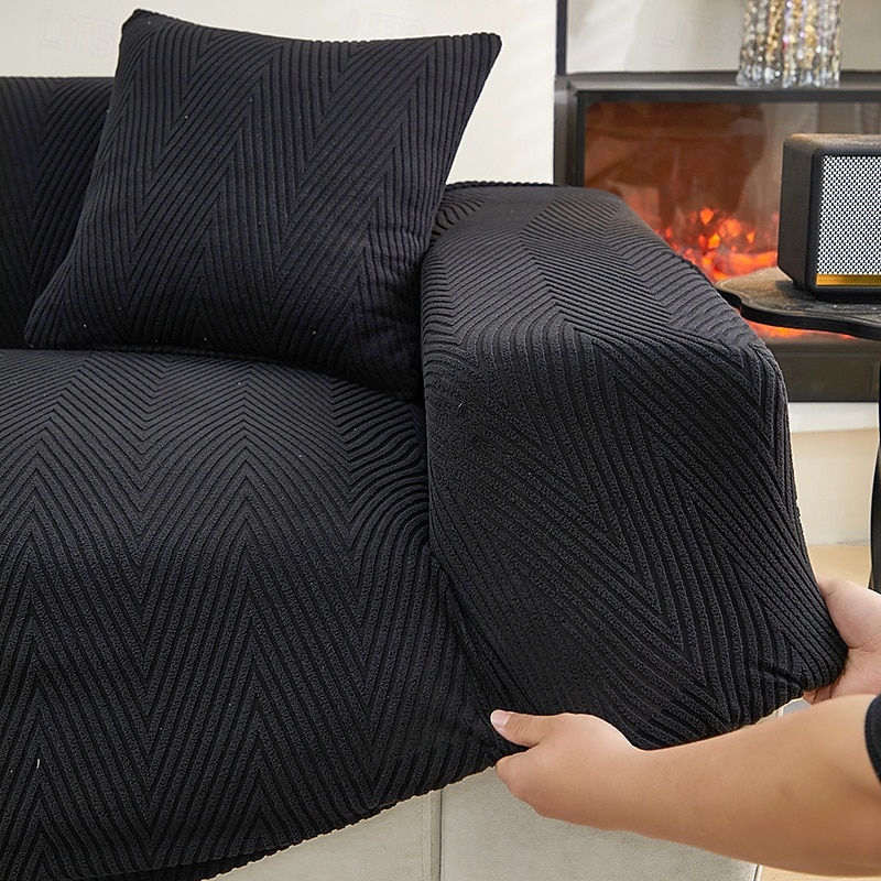 rugalmas jacquard szövet kanapéhuzat, stretch kanapéhuzat, szekcionált L alakú kanapéhuzat, sarokhuzat nappaliba, 1/2/3/4 üléses 2026 - $43.99 –P3
