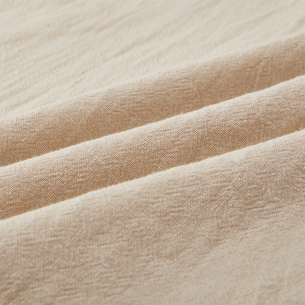 Муж. Футболка Футболка из льняной ткани Короткие рукава V-образный вырез Лето Полотняное плетение Мода Оригинальный рисунок Классический Мягкий Отпуск Для улицы На каждый день 2026 - $9.99 –P18