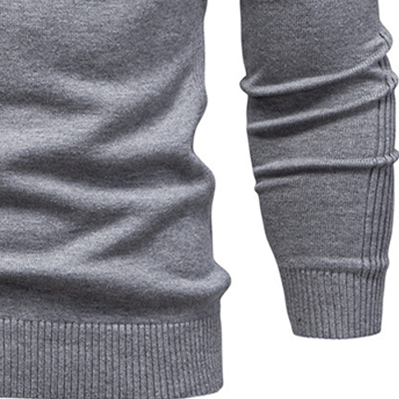 Homme Pull Côtelé Tricoter Hauts Réguliers Tricoté Coupe ajustée Uni Col ras du cou Tricots Contemporain Occasionnel Tenue quotidienne Vêtement Tenue Automne & Hiver bleu marine M L XL de 2026 ? $22.99 –P10
