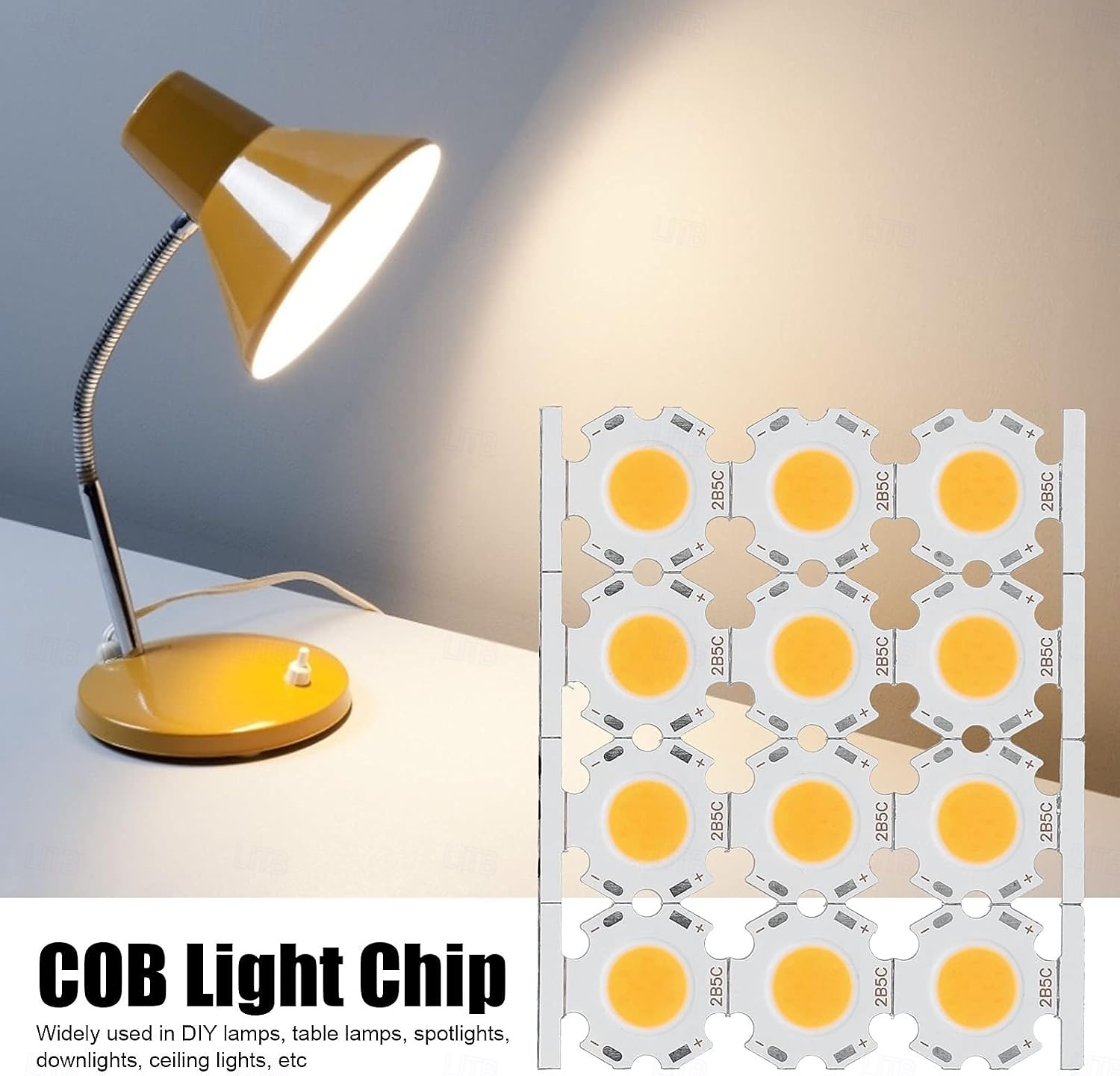 2026年 5個 10個 COB LED ライトチップビーズ 発光面 11mm 3/5/7/10W 260mA DIY 省エネ電球 スポットライト投光器用 温白色/白色/自然光パック  コレクション – $39.99 –P6