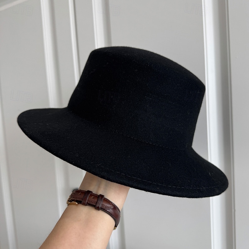 hattar Ull Solhatt Bröllop Helgdag Tebjudning Hästrace cocktail Elegant Vintage Solskydd Med Len Hårbonad Huvudbonader 2026 - $34.99 –P3