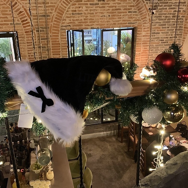 Joulupukki Mrs.Claus Joulupukin hattu Naisten Joulu Jouluasusteet Aikuiset Joulu Uusi vuosi Juhla Hattu 2025 - $13.49 –P2