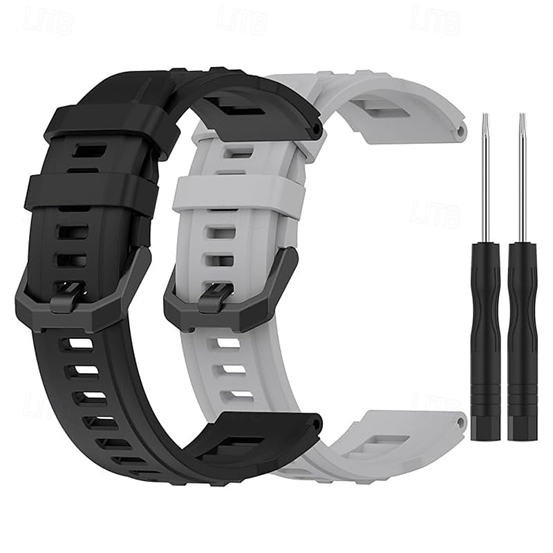 2 Pachete Bandă de ceas inteligent Compatibil cu Amazfit T-Rex Ultra Ceas inteligent Curea cu Instrumentul de îndepărtare Ajustabil Închidere clasică Banderolă Sport Înlocuire Brăţară 2026 - $16.99 –P5