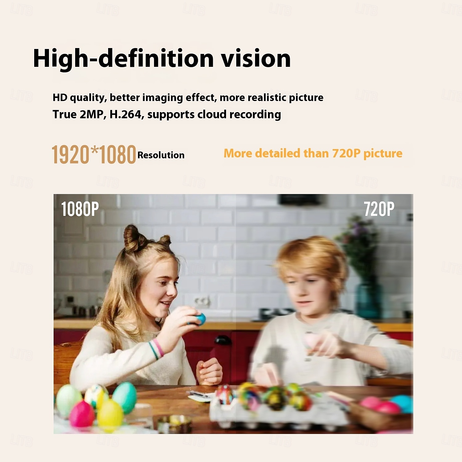 Indoor/Outdoor IP65-Rated 1080p Pan/Tilt/Zoom Wi-Fi Smart Home Security Camera with Color Night Vision 2-Way 2025 - $32.99 –P6