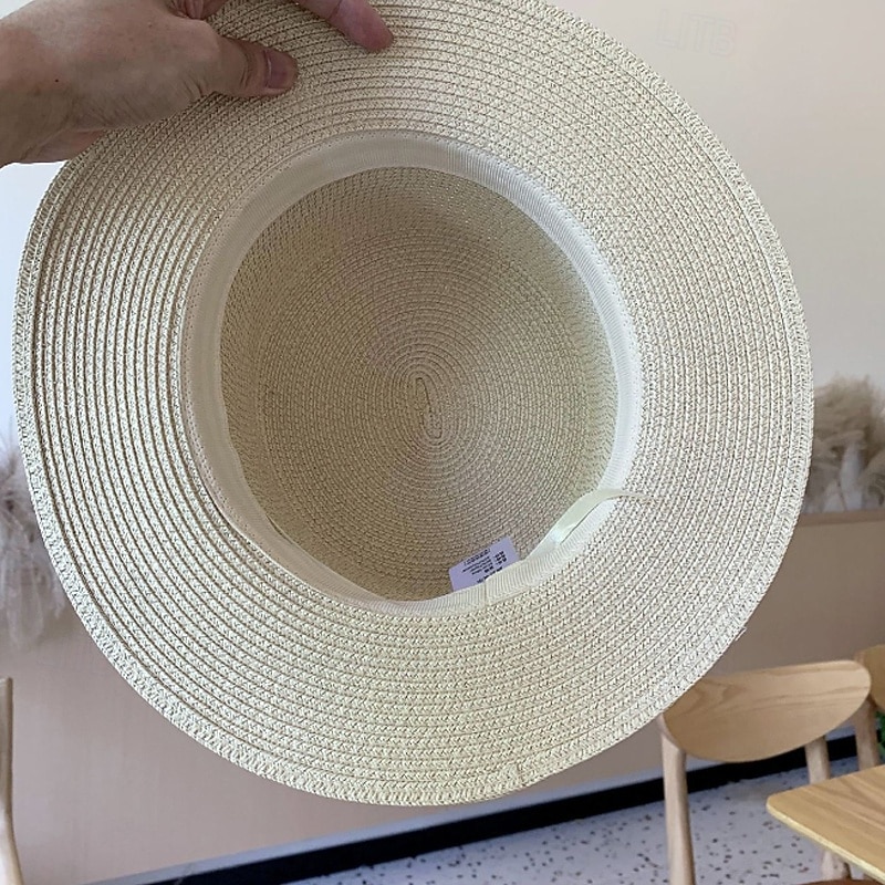 Καπέλα Πολυεστέρας Άχυρο Ψάθινο καπέλο Καπέλο ηλίου Γάμου Αργίες Πάρτι Τσαγιού Ιπποδρομία κοκτέιλ Κομψό Βίντατζ Αντιηλιακή Προστασία Με Κορδέλες Ακουστικό Καπέλα 2026 - $17.49 –P8