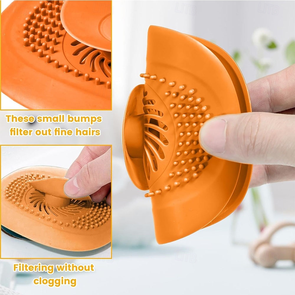 siliconen vloerafvoer - badkamerarmatuur met haarvanger badstop gootsteenzeeffilter - voor afvoeren kranen douches - thuis &tuinaccessoires 2026 - $9.99 –P4