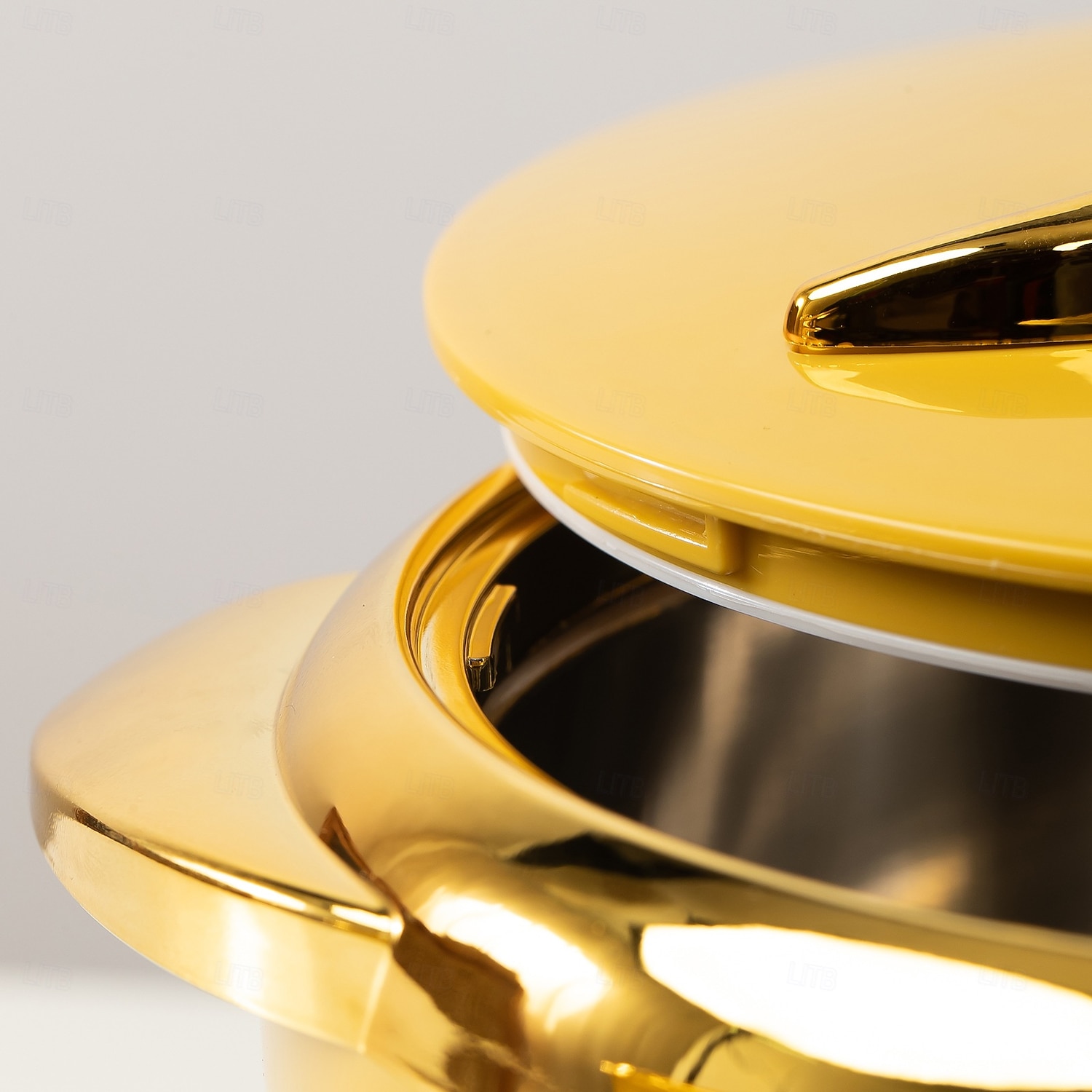 Conjunto de aquecedor de alimentos Touch, 3 peças, caçarola térmica com tampas, recipiente isolado em aço inoxidável para alimentos quentes/frios, utensílio de cozinha antiaderente, revestimento de 2026 por $144.99 –P9