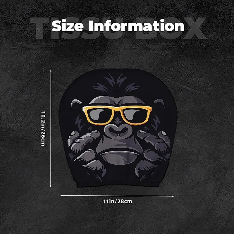 2 stuks schattige dieren auto hoofdsteun hoes - dubbelzijdig bedrukt ontwerp, elastische niet-gevulde pasvorm autostoel beschermers, krasbestendige hoofdsteun decoratie voor auto's, vrachtwagens, 2025 - $9.99 –P17