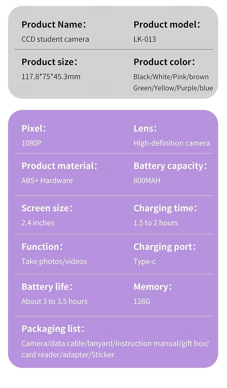2026年 1080P HDポータブルCCDカメラ 4Kレンズ フリップスクリーン USB充電式リチウムポリマーバッテリー 初心者向け旅行Vlogging 完璧なバレンタインデーギフト 初心者カメラ  コレクション – $47.99 –P18