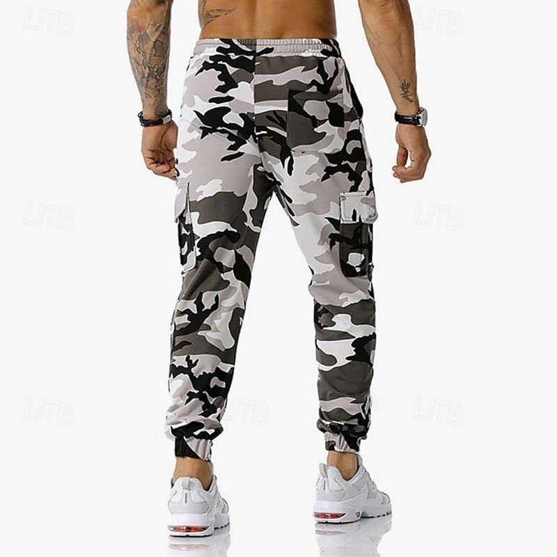 Per uomo Pantaloni della tuta con risvolto Pantaloni Cargo pantaloni sportivi Coulisse con tasche Vita Alta Pantaloni Palestra Athleisure Allenamento Primavera Autunno Elastico Palestra Allenamento del 2026 a $27.99 –P13
