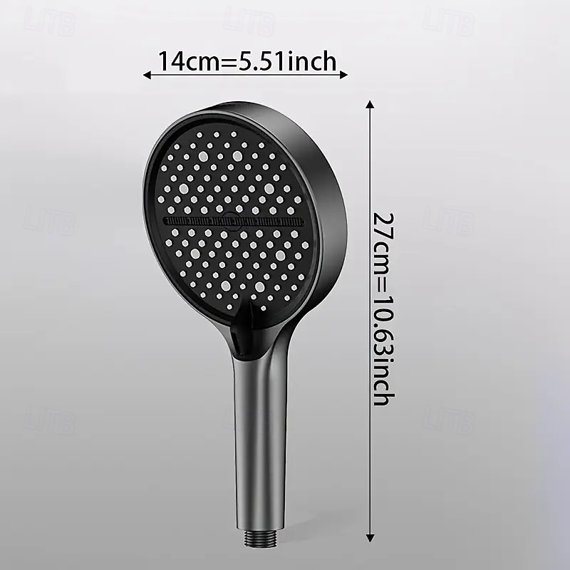 Stor panel 7 lägen handhållet duschmunstycke högtryck vattenbesparande spraymunstycken stort flöde massage badrumsduschmunstycke för hemmabruk badrumsduschtillbehör 2026 - $16.99 –P11