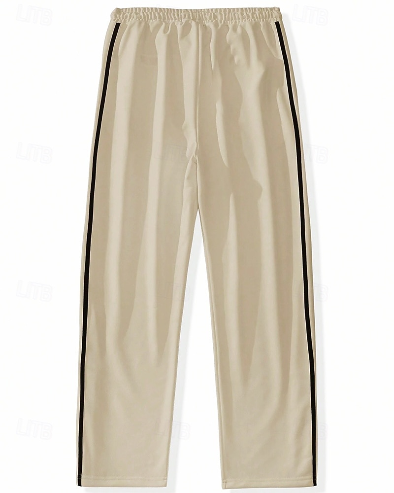 Men's Wide-leg Sweatpants sport pants Casual Pants with Pockets Split High Waist Bottoms Gym Athleisure Workout Spring Fall Breathable Gym Workout Track Regular Fit Sportswear Activewear Solid Colored 2026 - $26.99 –P7